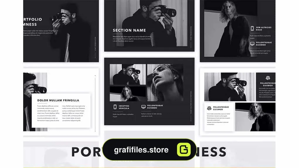 قالب پاورپوینت Dimness PowerPoint Template