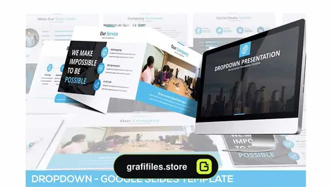قالب پاورپوینت و گوگل اسلاید Dropdown