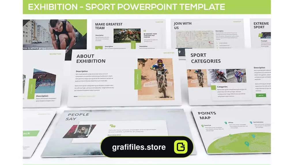قالب پاورپوینت Exhibition - Sport Powerpoint Template