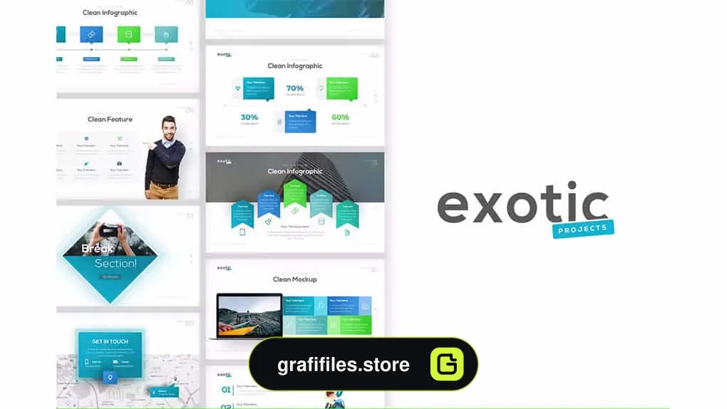 قالب پاورپوینت Exotic Project Presentation Template