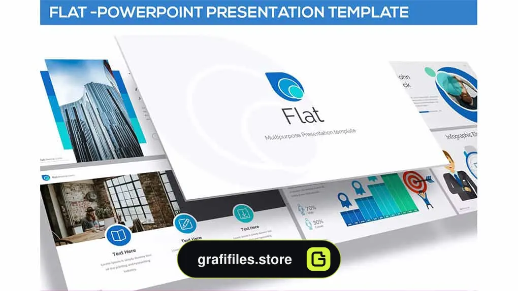 قالب پاورپوینت FLAT - POWERPOINT TEMPLATE