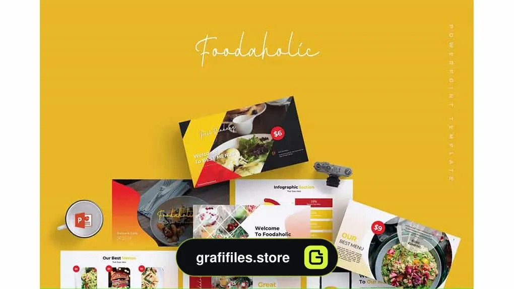 قالب پاورپوینت Foodaholic - Powerpoint Template