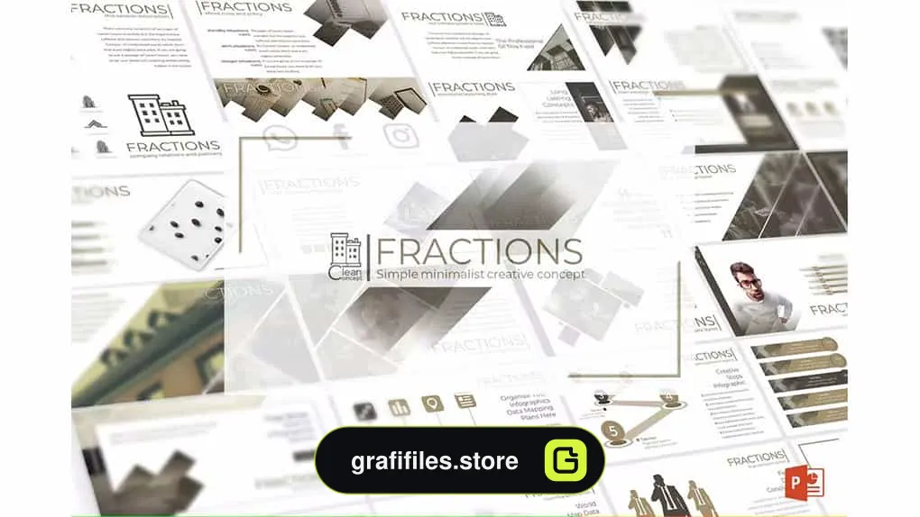 قالب پاورپوینت Fractions