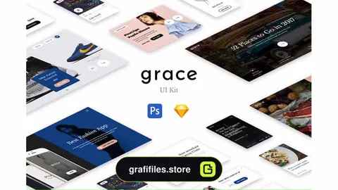 طرح لایه باز رابط کاربری Grace UI Kit