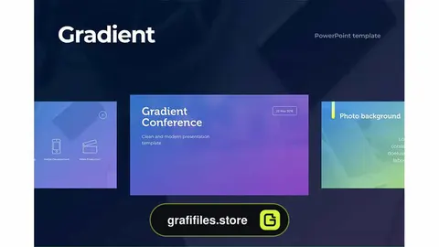 قالب پاورپوینت Gradient PowerPoint Template