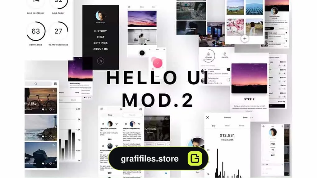 رابط کاربری Hello UI Kit Mod. 2