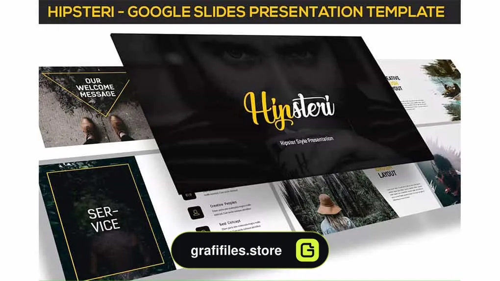 قالب پاورپوینت و گوگل اسلاید Hipsteri