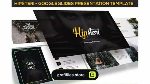 قالب پاورپوینت و گوگل اسلاید Hipsteri