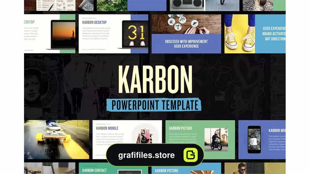 قالب پاورپوینت Karbon — Powerpoint Presentation Template
