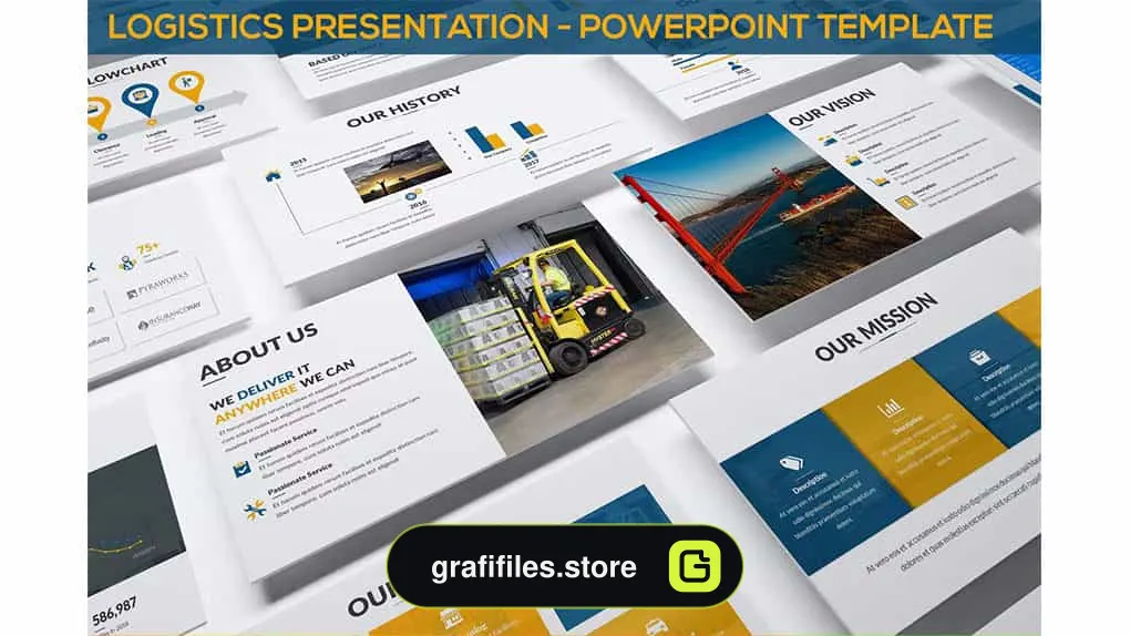 قالب پاورپوینت Logistics Presentation - Powerpoint Template