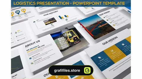 قالب پاورپوینت Logistics Presentation - Powerpoint Template
