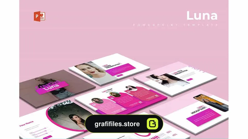 قالب پاورپوینت Luna Powerpoint Template