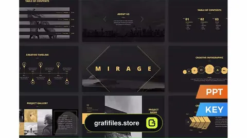 قالب پاورپوینت و کینوت Mirage Presentation Template
