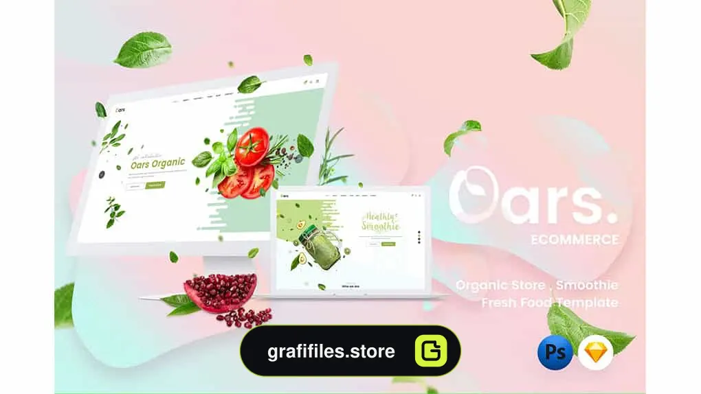 طرح لایه باز فروشگاه ارگانیک