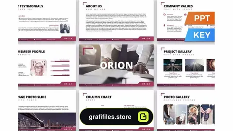 قالب پاورپوینت و کینوت Orion Presentation Template