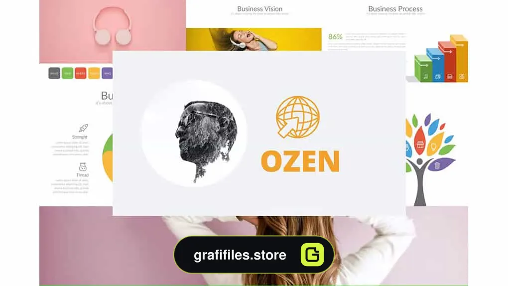قالب پاورپوینت OZEN Powerpoint Template