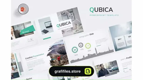 قالب پاورپوینت Qubica - Powerpoint Template