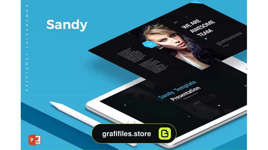 قالب پاورپوینت Sandy - Powerpoint Template