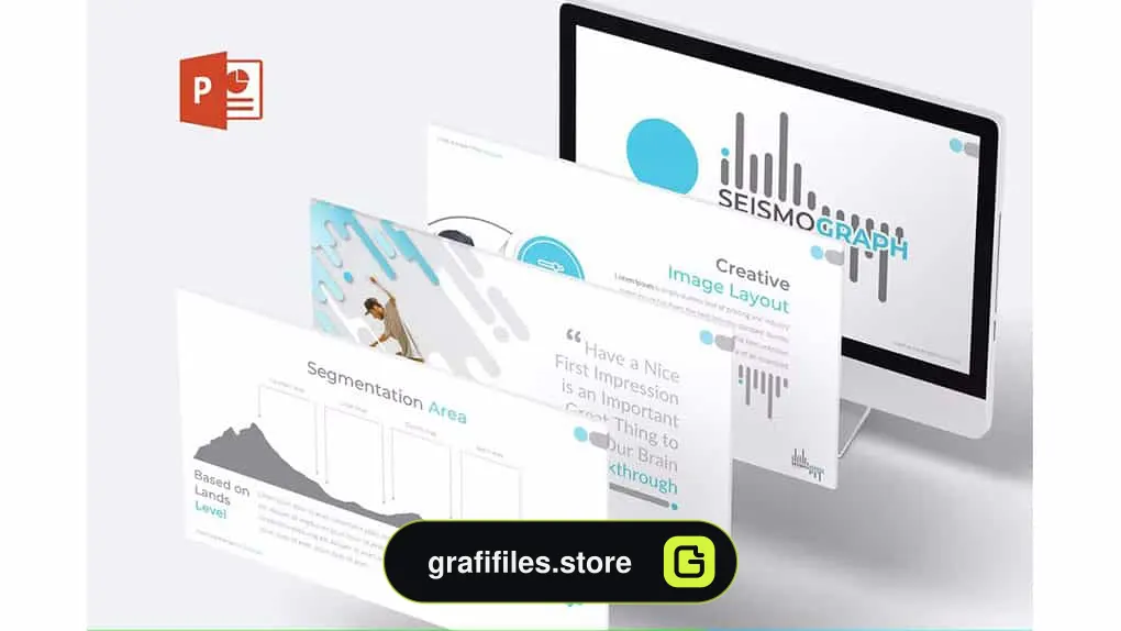 قالب پاورپوینت Seismograph - Powerpoint Template