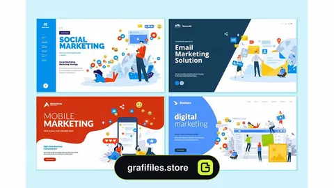 قالب طراحی وب سایت Set of Web Design Templates