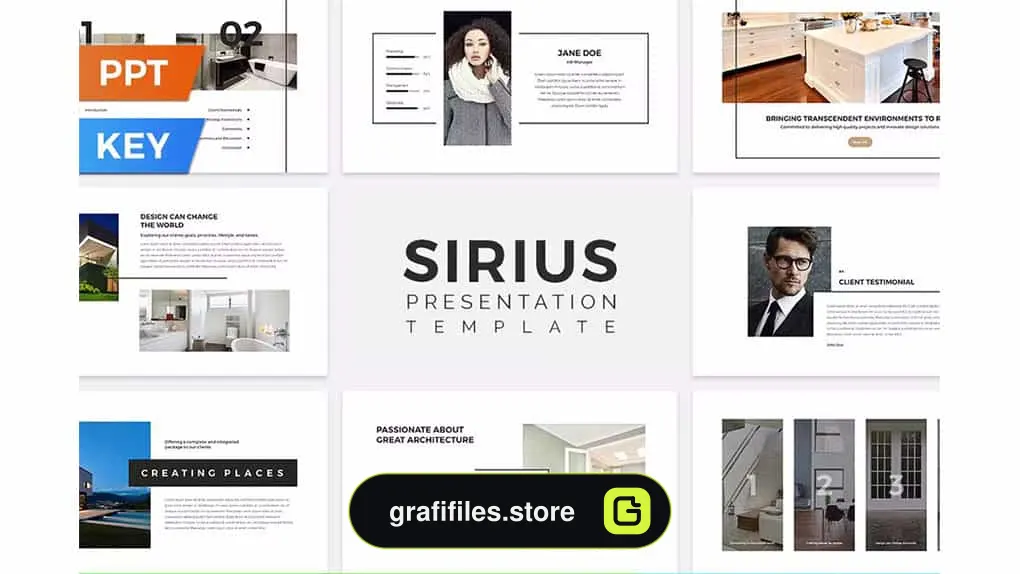 قالب پاورپوینت و کینوت Sirius Presentation Template