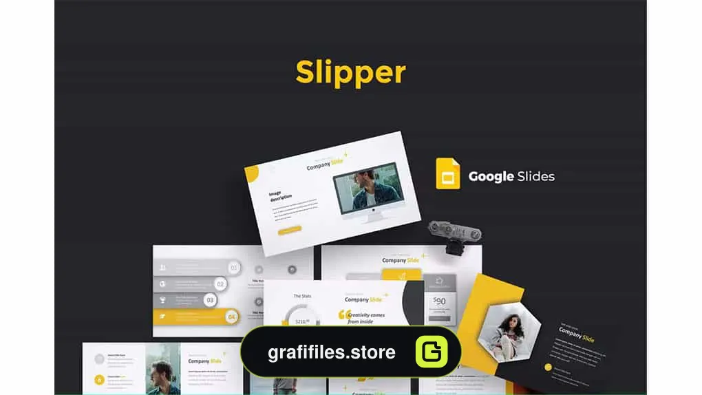 قالب پاورپوینت و گوگل اسلاید Slipper