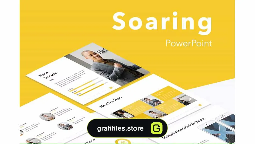 قالب پاورپوینت Soaring PowerPoint Template