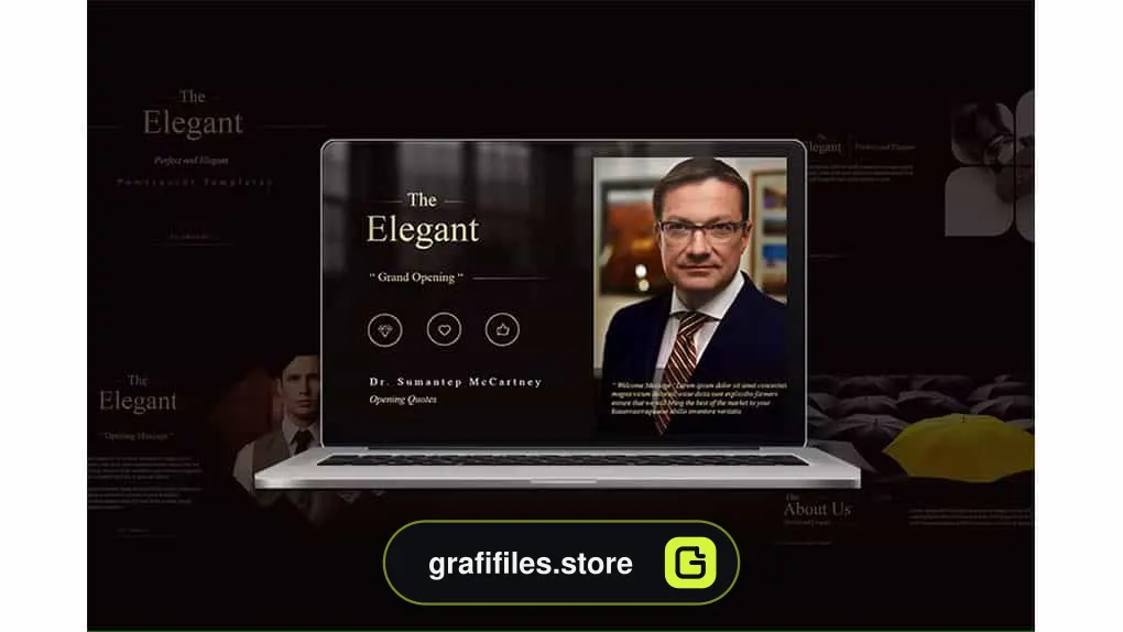 قالب پاورپوینت The Elegant
