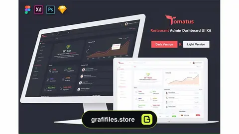 رابط کاربری داشبورد مدیریت رستوران