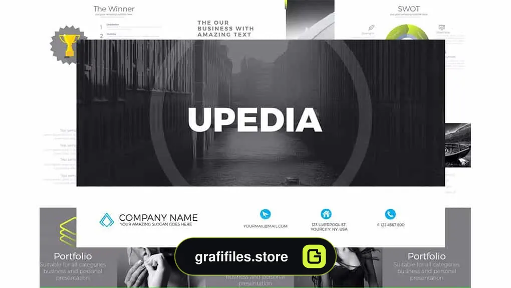 قالب پاورپوینت UPEDIA Powerpoint Template