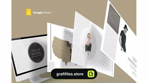 قالب پاورپوینت و گوگل اسلاید Vogue Monal - Google Slides Template