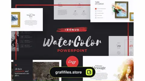 قالب پاورپوینت WaterColor - Powerpoint Template