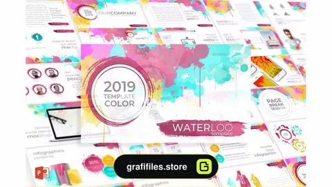 قالب پاورپوینت Waterloo - Powerpoint Template