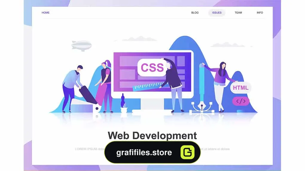 تصاویر وکتور توسعه وب