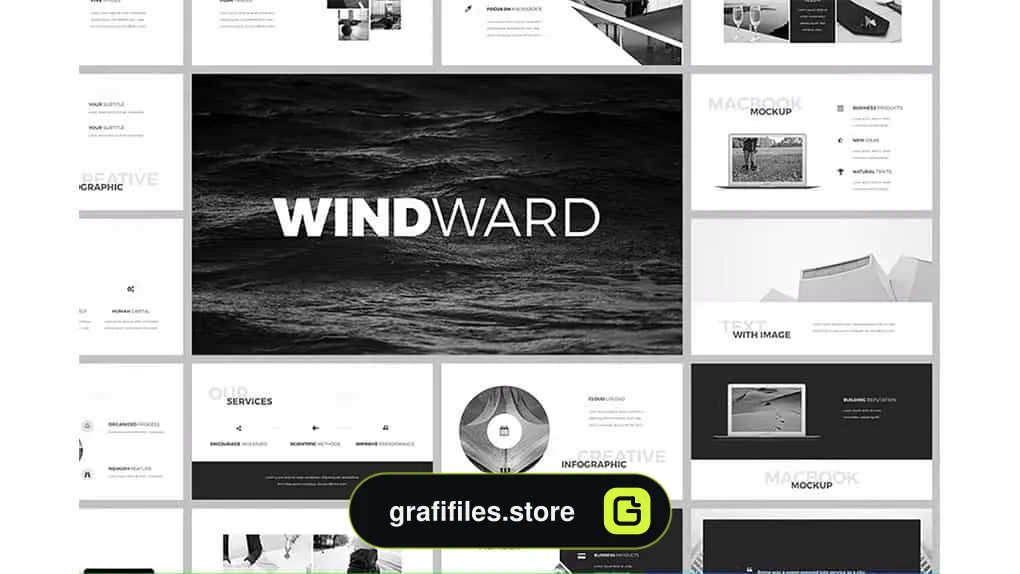 قالب پاورپوینت و کینوت WindWard Presentation Template