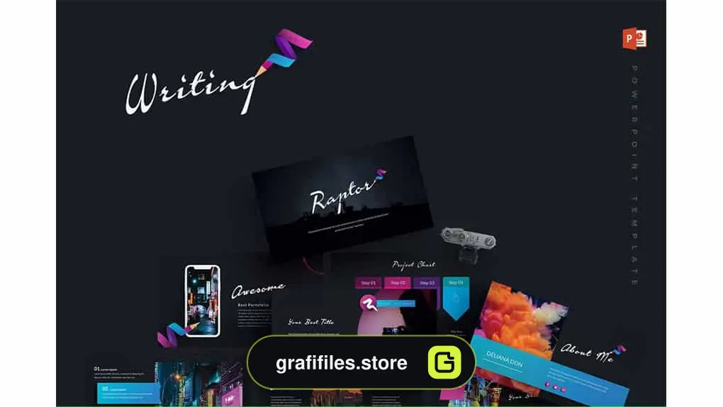 قالب پاورپوینت Writing - Powerpoint Template