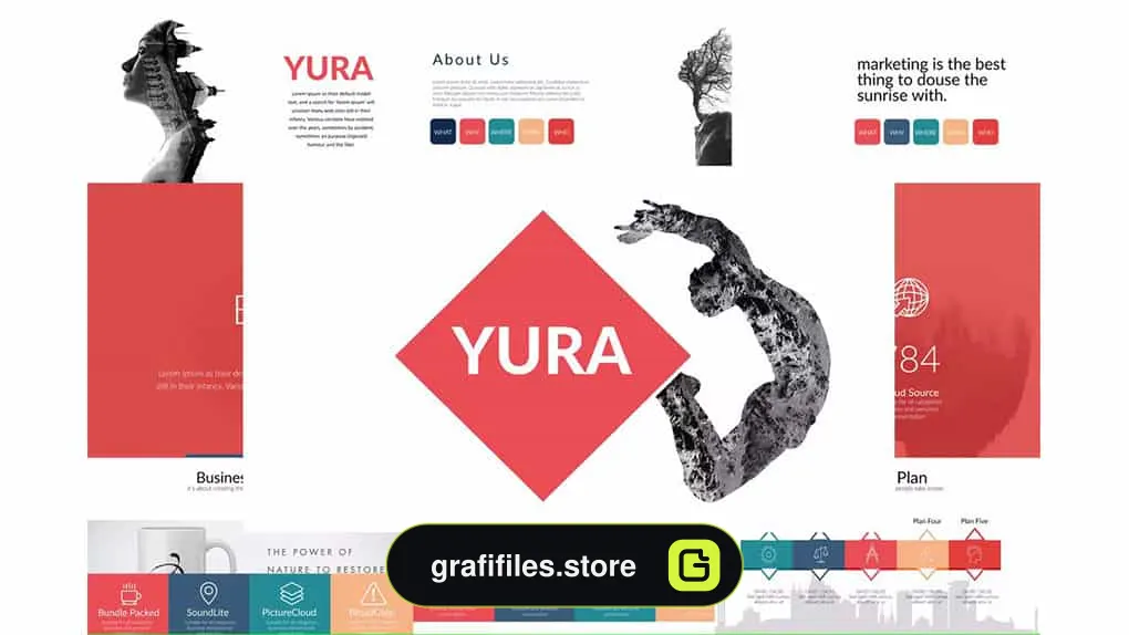 قالب پاورپوینت YURA Powerpoint Template