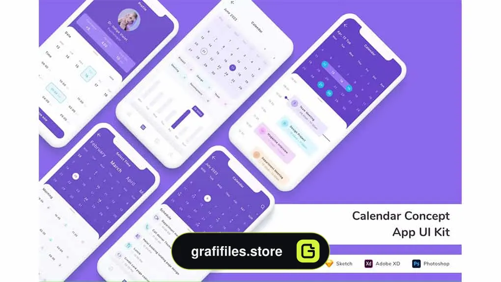 رابط کاربری اپلیکیشن تقویم