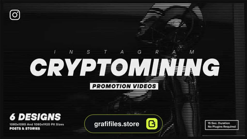 پروژه افترافکت تیزر تبلیغاتی اینستاگرام Cryptomining Instagram Promotion