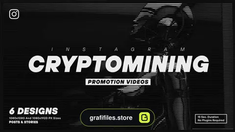 پروژه افترافکت تیزر تبلیغاتی اینستاگرام Cryptomining Instagram Promotion