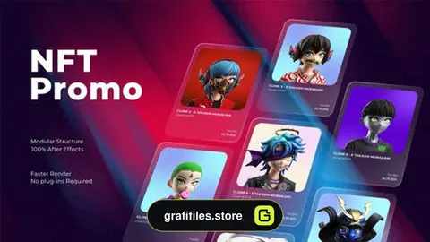 پروژه پریمیر تیزر تبلیغاتی NFT Promo Mogrt