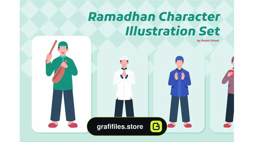 وکتور کاراکتر رمضان