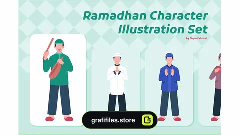 وکتور کاراکتر رمضان