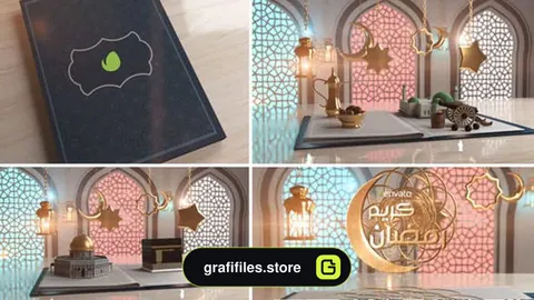 پروژه افترافکت وله کتاب تبریک عید و ماه رمضان