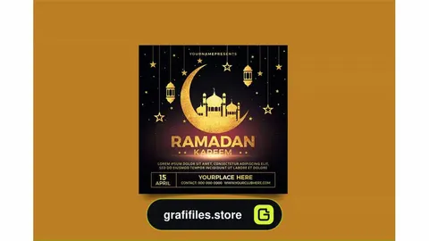 طرح لایه باز بروشور ماه رمضان