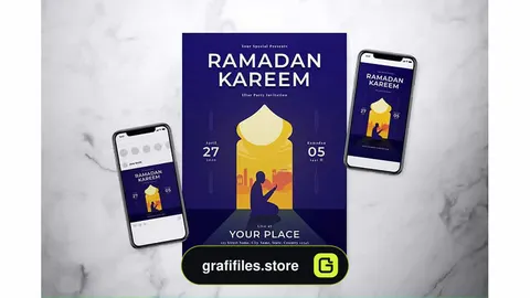فایل لایه باز ست تراکت رمضان