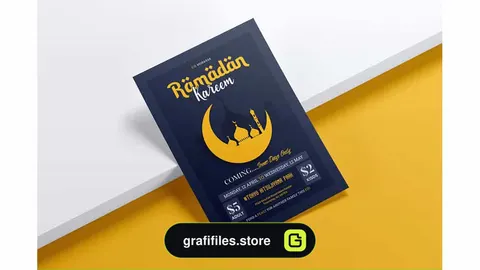 طرح وکتور تراکت رمضان