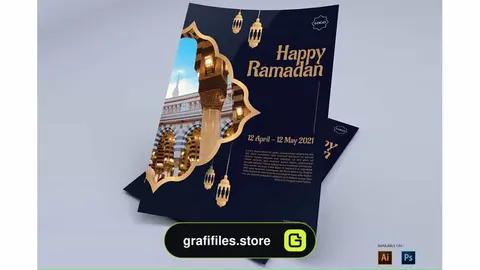 طرح لایه باز تراکت رمضان Ramadan - Flyers Design
