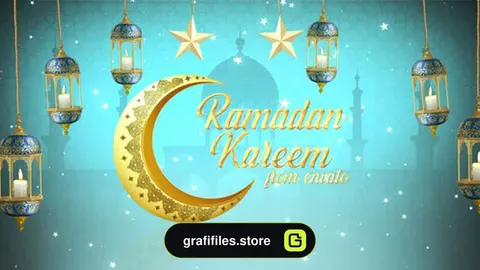 پروژه افترافکت وله تبریک رمضان Ramadan Greetings
