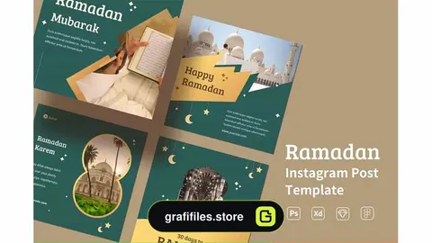 طرح لایه باز پست اینستاگرام رمضان